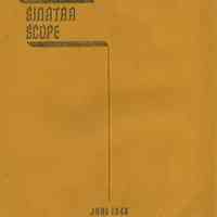 Newsletter: Sinatra Scope. Vol. 1, No. 1, June 1946. (Published by the Frank Sinatra Music Club), no place (possibly Minneapolis, MN.)