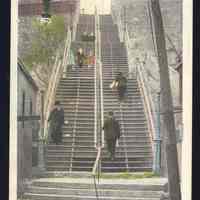 Postcard: Steps, Hoboken, NJ