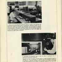          pg 32, photos 5 & 6: Electronics Laboratory; Acceleration Test Equipment
   