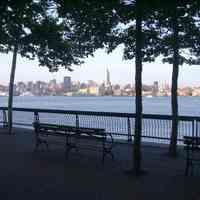 Digital images, 4, of riverfront walkway on southern waterfront, Hoboken, August 8, 2004.