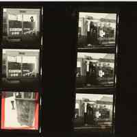 B+W negative contact sheet of images of Hoboken taken by John Conn. no date, [1976].