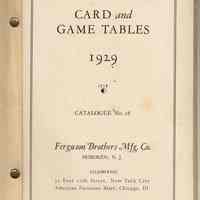          pg [1] Card & Game Tables 1929, Ferguson Brothers Manufacturing Co.
   