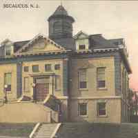 Postcard: Borough Hall, Secaucus, NJ