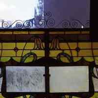          180: restaurant interior window stained glass; Garden & 14th Streets
   