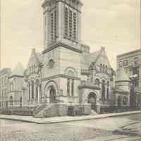 B+W Postcard: First Baptist Church, Hoboken, NJ