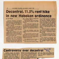          Scrapbook album: Untitled [1981 Por La Gente Scrap Book - Rent Control, Hoboken] picture number 23
   