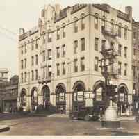 B+W photo of Second National Bank building at 77-81 River Street, Hoboken, no date, circa 1920s.