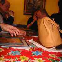          Digital copy of color photo of food tour members inside Zafra Kitchen, 301 Willow Ave., Hoboken, Oct. 18, 2003. picture number 2
   