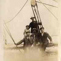          005 Leaf 2 - Right Photo Men Posed At Lifeboat 1908
   