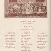          pg 46: Primary I in 1901, Class of 1911; photo and list of members
   