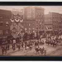 Postcard: [Schuetzen Corps procession up Washington St., Hoboken, June 1904.] Issued 1997; unposted.