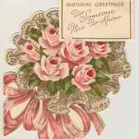 Birthday card sent to Madeline Miller from "Portia", June 11, 1954.