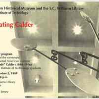 Postcard: Celebrating Calder. A one-day program in celebration of the centenary of his birth, Hoboken, Dec. 1998.