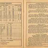          pp 28-29: Sussex Branch; Gen. Info., Hudson & Manhattan Trains, Ferry
   