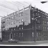 B&W photo of apartment building at 2-8 Morton Place, Jersey City.