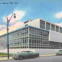 Postcard: Hall of Records, Jersey City, NJ