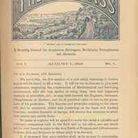          Volume I, No. 1, page [1]
   