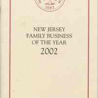 Program: New Jersey Family Business of the Year [Awards] 2002. (Biggie