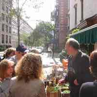 Digital copy of color photo of tour members outside Sobsey