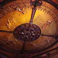          182: Elysian Bar Cafe 1001 Washington St..; interior detail ceiling decor
   