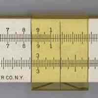 Slide rule model no. 8858 made by Keuffel & Esser Co., 1942.