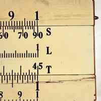          detail right end with slide inverted; scales S, L, T
   