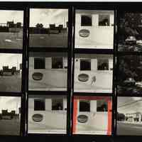 B+W negative contact sheet of images of Hoboken taken by John Conn. no date, [1976].