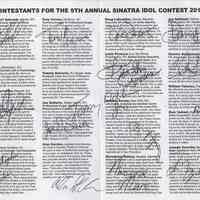          pp [2-3] Contestants (with some signed at event)
   