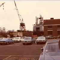 Digital scan of color photo of Bethlehem Steel Hoboken Shipyard, Hoboken, no date, circa 1970-1980.