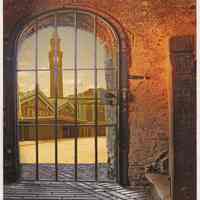 Postcard: Hoboken from Afar by Roslyn Rose. 2012. Exhibit HHM, 2012.