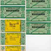          seven 1970 weekly commutation tickets
   