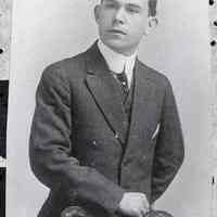 Young man (Samperi family member?) in suit, no place, no date, circa 1900-1920.