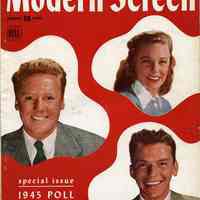          Modern Screen, January 1945: front cover Sinatra, Van Johnson, June Allyson
   