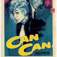 Sinatra film poster: Can Can (Can-Can). 20th Century Fox, 1960; Italy release ca. 1960 or 1961.