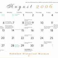          August 2006 calendar
   