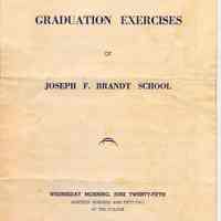 Digital images of the program for Graduation Exercises of Joseph F. Brandt School, Hoboken, June 25, 1952.