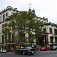 Digital images, 4, of the exterior of Hoboken City Hall, view northwest, Hoboken, Oct. 22, 2005.