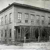 Der Deutsche Club in Hoboken, Sixth and Hudson Streets, Hoboken, 1872.