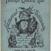 Program: Hoboken Quartett Club. Karneval Sitzung. January 15, 1905.