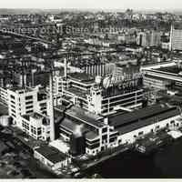 B+W aerial photo of the Maxwell House Coffee plant, February 17, 1949.