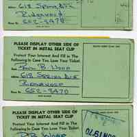          reverse of tickets (top to bottom): week 23, 24, 25
   