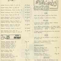          pg 9: service anniversaries; birthdays; obituary
   
