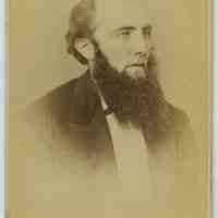 Carte-de-visite: middle-aged man with long beard and formal wear, Hoboken, n.d., ca. 1875-1887.