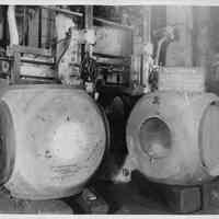 B+W photo of propeller hub for S.S .El Coston, United Shipyards, Hoboken, 1937