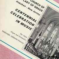 Record: Centennial Celebration in Music, Church of Our Lady of Grace, Hoboken, New Jersey, [1976].