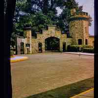 Color slide of Stevens Castle Gate and Gatehouse.