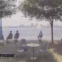 Postcard announcement from FastFrame for exhibition of Frank Hanavan "Hoboken and Environs II," Oct. 15 - 28, 2005, 1114 Washington St., Hoboken.