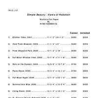          Documents: Works in Cut Paper by Hiro Takeshita. Simple Beauty: Views of Hoboken. HHM Upper Gallery, Hoboken, Apr. 18-May 31, 2009. picture number 17
   