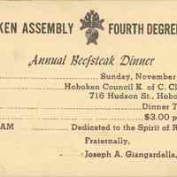 Postcard: Knights of Columbus, Hoboken, NJ