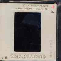          Color slide of detail view of Lackawanna Terminal façade picture number 2
   